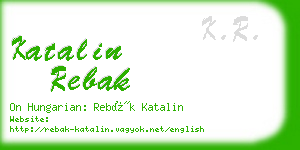 katalin rebak business card